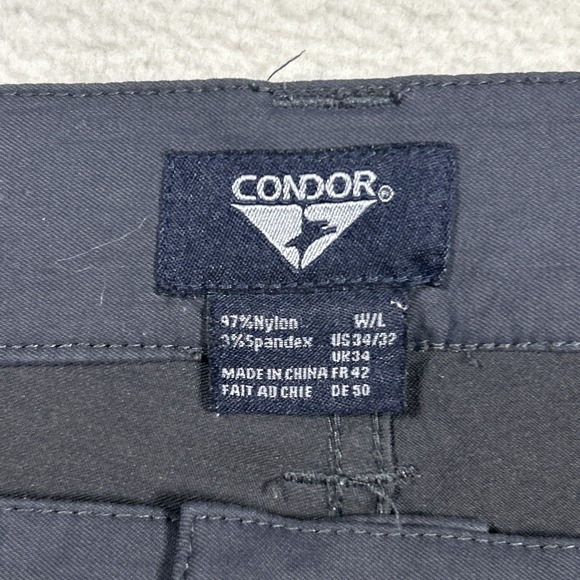 Condor Outdoor Pants Mens 34x32 Blue Stretch Nylon Tactical Hiking‎ 5-Pocket - Picture 3 of 6